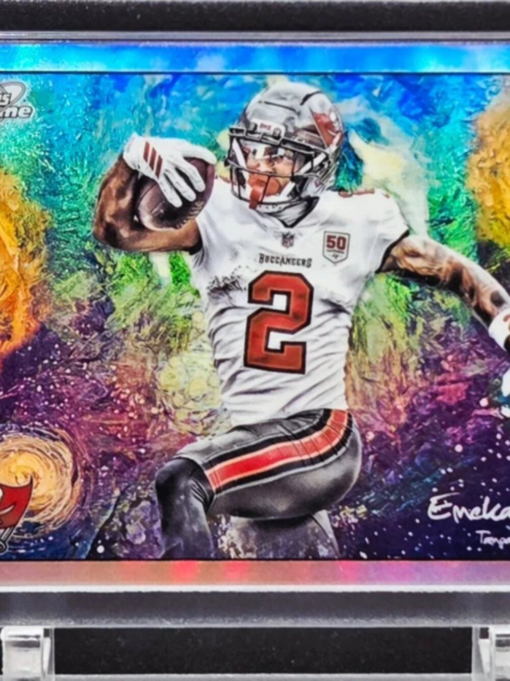 2025 Topps Cosmic Chrome Emeka Egbuka RC Stars in the Night STN-8 Rookie Card Bu